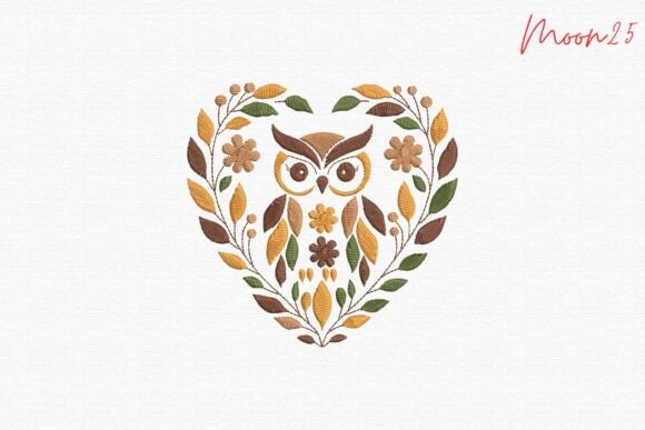 Autumn Owl Floral Wreath Embroidery Review