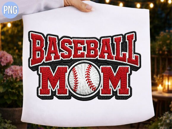 Baseball Mom Embroidery Patch PNG Review
