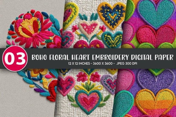 Boho Floral Heart Embroidery Digital Review