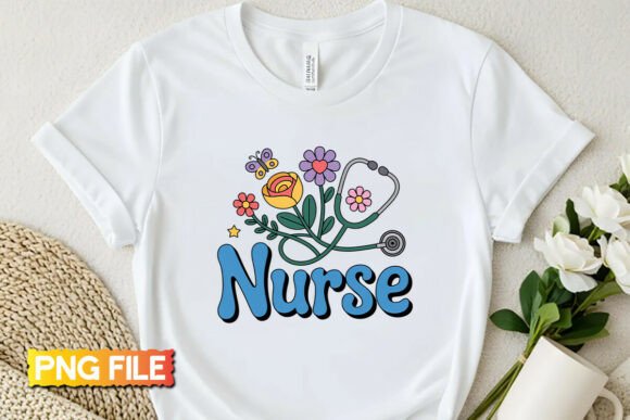 Cute Floral Nurse Yarn Embroidery Png Review