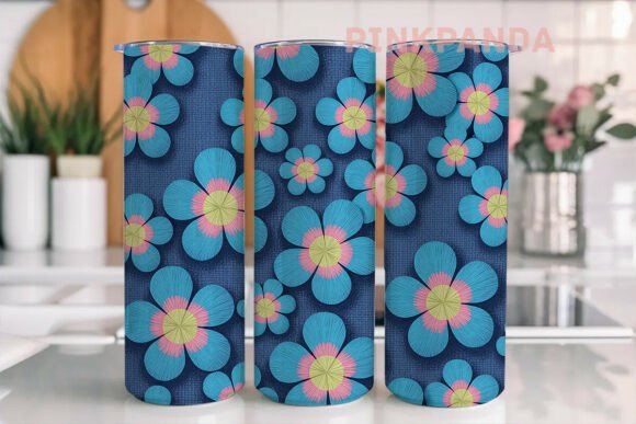 Denim Floral Embroidery 20oz Tumbler Review