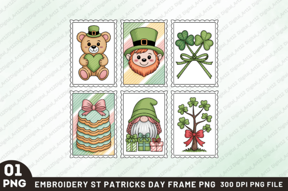 Embroidery St. Patrick's Day Frame PNG Review