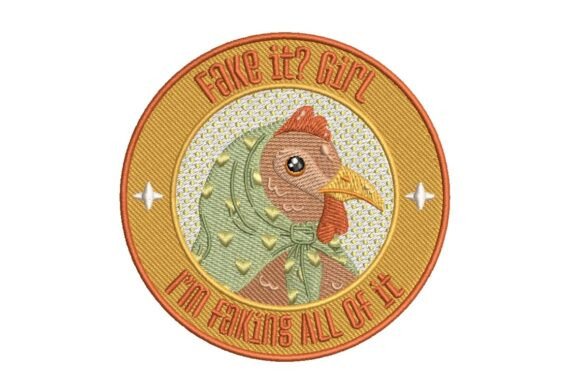 Fake It, Funny Chicken Embroidery Review