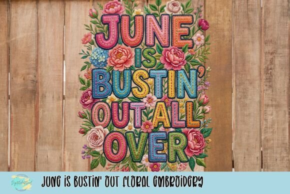 June is Bustin out Floral Embroidery Review
