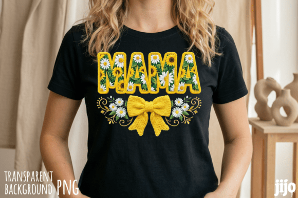 Mama Sunflower Floral Embroidery PNG Review