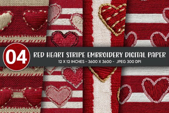 Red Heart Stripe Embroidery Digital Review