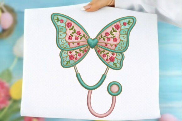 Valentines Nurse Png for Apparel Embroidery